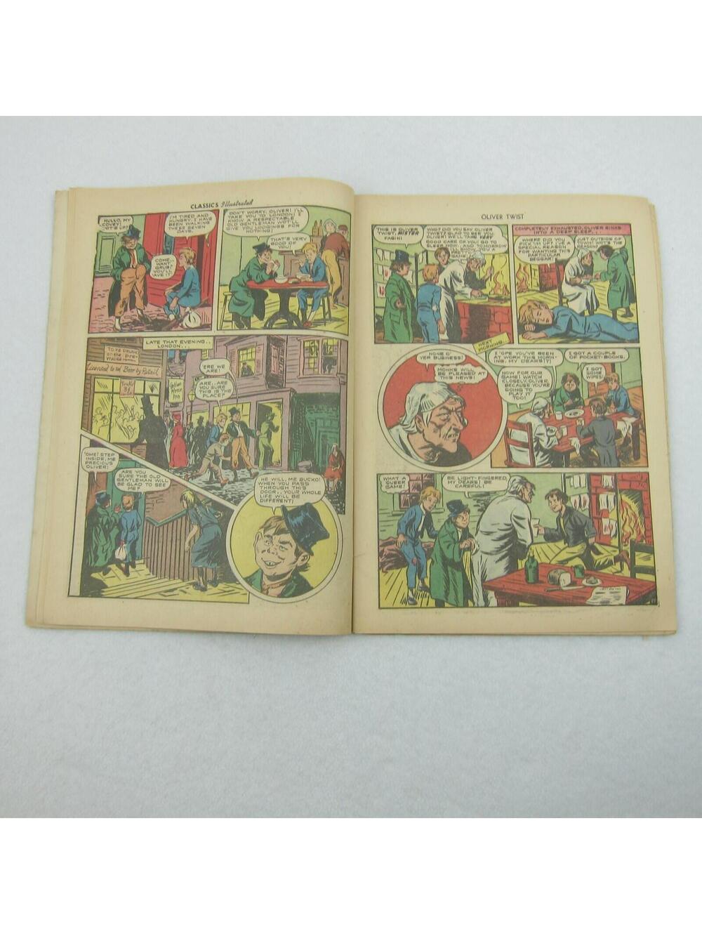 Vintage Classics Illustrated Comic Book #23 Oliver Twist Charles Dickens 1945 - Picture 6 of 12